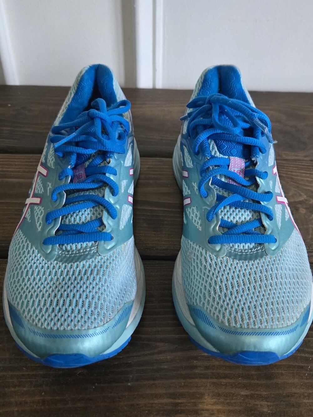 ASICS GEL-Cumulus 18 Women's Running Shoes Size 8.5 Blue Pink